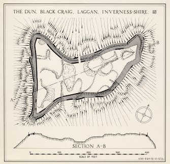 Inked plan: 'The Dun, Black Craig, Laggan, Inverness-shire'.