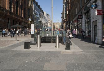 View from south of the southern Buchanan Street entrance to the subway station