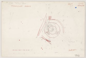 Plane-table survey of Torwoodlee Broch, sheet 1.