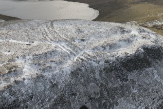 Oblique aerial view of Dumglow, looking SW.