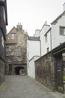 General view of Bakehouse Close, 146 Canongate, Edinburgh, from SE.