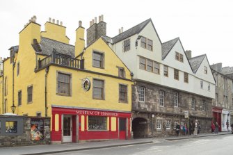 General view of Huntly House Museum, 142-146 Canongate, Edinburgh, from NE.