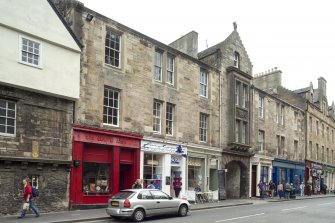 General view of 154-166 Canongate, Edinburgh, from NE.