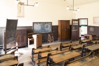 Interior. View of Victorian Classroom.