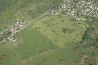 Oblique aerial view of Craigieknowes Golf Course, looking to the ENE.