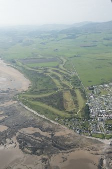 Oblique aerial view of Southerness Golf Course, looking to the NNW.