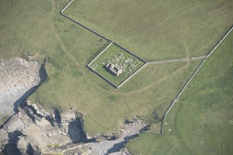 Oblique aerial view of St Mary's Chapel, looking to the SE.