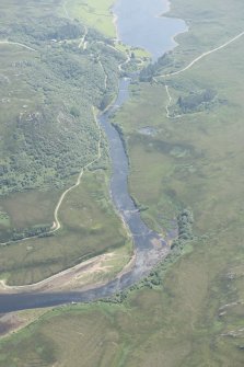 Oblique aerial view of Hope River, looking to the SSE.