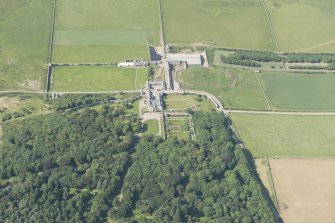 Oblique aerial view of Sandside House, looking to the NW.