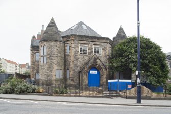 General view of Old Kirk of Edinburgh and Church Hall, 37 Holyrood Road, Edinburgh, from SE.