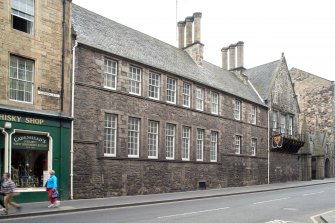 General view of front elevation of Moray House, 174 Canongate, Edinburgh, from NE.