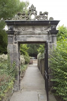 General view of 17th-century Garden Gateway, Moray House, 172 Canongate, Edinburgh, from SW.