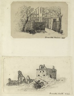 Etchings of Dunnottar Mains and Dunnottar Castle.
Titled: 'W.D.I'.
PHOTOGRAPH ALBUM NO.4: THE INNES OF COWIE ALBUM.
