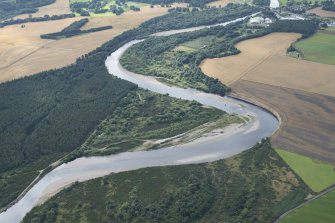 General oblique aerial view of the River Spey at 'Cumberland's Ford', looking SSE.