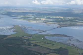 General oblique aerial view of the Dornoch Firth Bridge, looking NW.