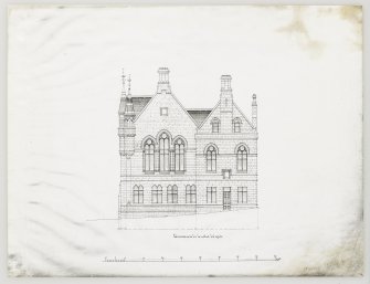 Elevation to Castle Wynd
Orig. Burgh Architects Office 11 High St. Inverness