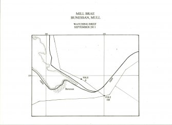 Site Plan from Watching Brief, Mill Brae, Bunessan, Mull