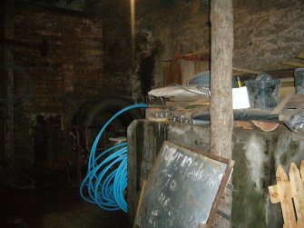 Interior view from a Standing Building Survey, Glamis Mill, Glamis, Angus.