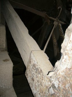 Detail of the waterwheel from a Standing Building Survey, Glamis Mill, Glamis, Angus.