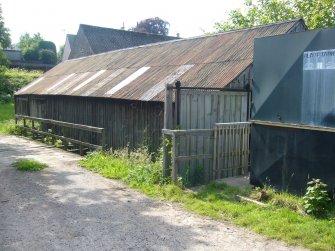 Exterior view from a Standing Building Survey, Glamis Mill, Glamis, Angus.