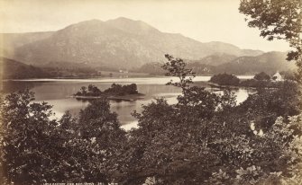 General view of Loch Achray.
Titled 'Loch Achray and Ben Venue, 341 G.W.W.'