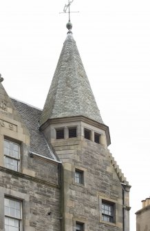 Detail of turret at 4 St Mary's Street, Edinburgh.