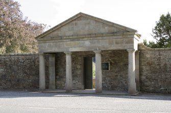 Entrance portico from north.