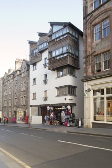 General view of modern development at 112 Canongate, Edinburgh from NW.