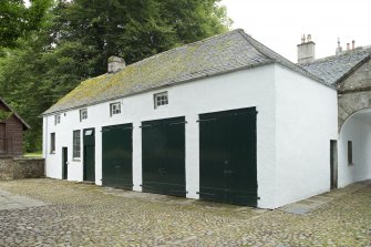 Coach house from west.