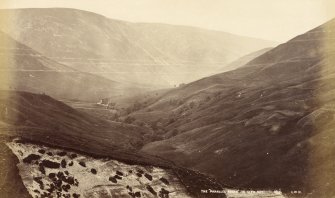 View of Glen Roy showing the Parallel Roads.
Titled 'The Parallel Roads in Glen Roy, 1933 G.W.W.'
