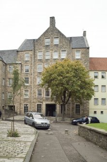 General view of rear elevation of 238-244 Canongate, Edinburgh, from S.