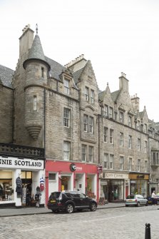 General view of 4-14 St Mary's Street, Edinburgh, from NW.