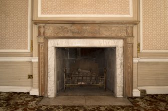 Ground floor. Drawing room. Fireplace.