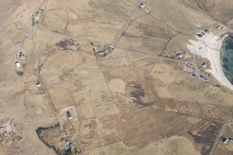 Oblique aerial view of Culkein, looking N.