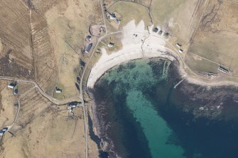 Oblique aerial view of Culkein, looking W.