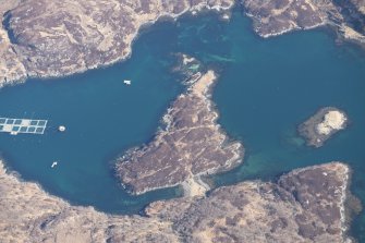 Oblique aerial view of Meallard, looking NE.