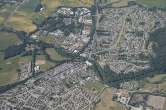 Oblique aerial view of Alness, looking WSW.