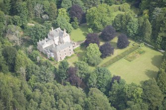 Oblique aerial view of Craig Castle, looking to the N.