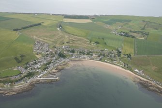 General oblique aerial view of Portmahomack, looking SE.