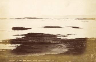 Distant view of islands.
Titled: 'Islands of Eigg & Muck from Keppoch 24604 J.V.'
PHOTOGRAPH ALBUM NO.33: COURTAULD ALBUM.