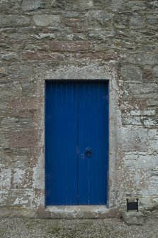 Detail of door on south facade