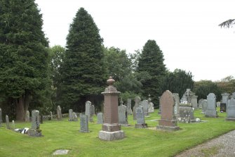 View of graveyard from north east