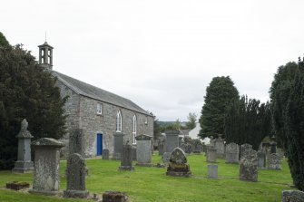 View of church and graveyard from south west