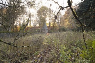 General view from within the garden.