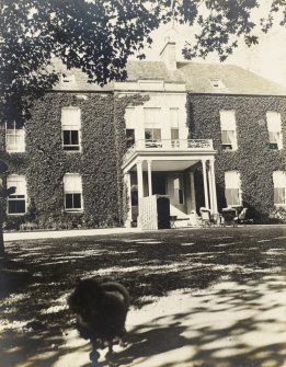 View of Balmacaan House.
Titled: 'Balmacaan, The front door.'
PHOTOGRPH ALBUM No.32: THE BALMACAAN ALBUM.