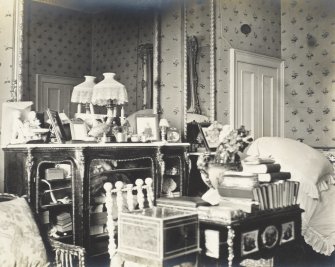 Interior view of Balmacaan House.
Titled: 'Another view of my bedroom.
PHOTOGRAPH ALBUM NO 32: BALMACAAN ALBUM