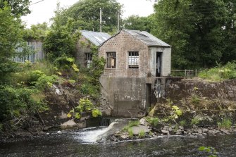 Detail of power station/ turbine house from South.