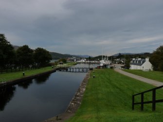 Corpach Locks from middle gate looking west to Corpach Basin