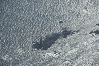 General oblique aerial view of Skerryvore lighthouse, looking to the SE.
