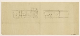 Ground and first floor sketch plan.
